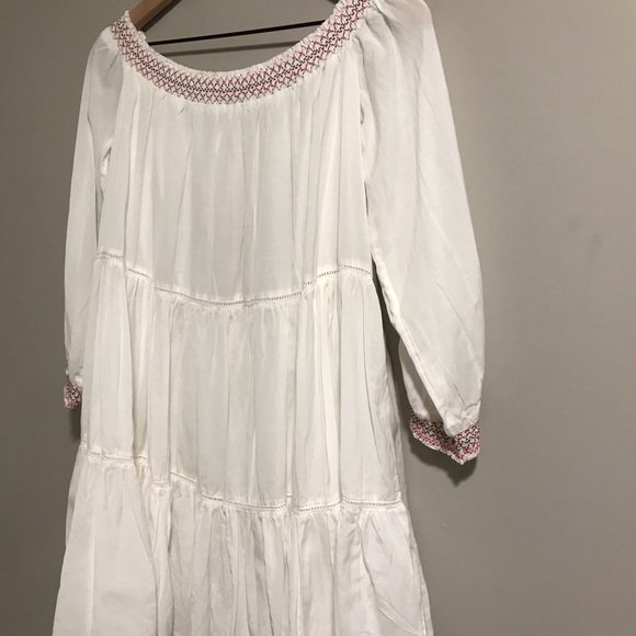 ✨SOLD✨Free People Ivory Sunbeams Mini Dress Size L - Picture 16 of 16